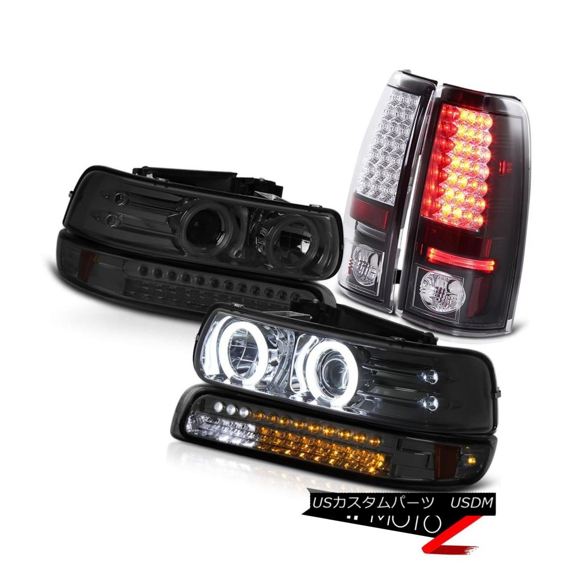 ヘッドライト 99-02 Chevy Silverado PickUp CCFL Headlight Bumper Lamps Signal Brake Tail Light 99-02 Chevy SilveradoピックアップCCFLヘッドライトバンパーランプ信号ブレーキテールライト 【並行輸入品】