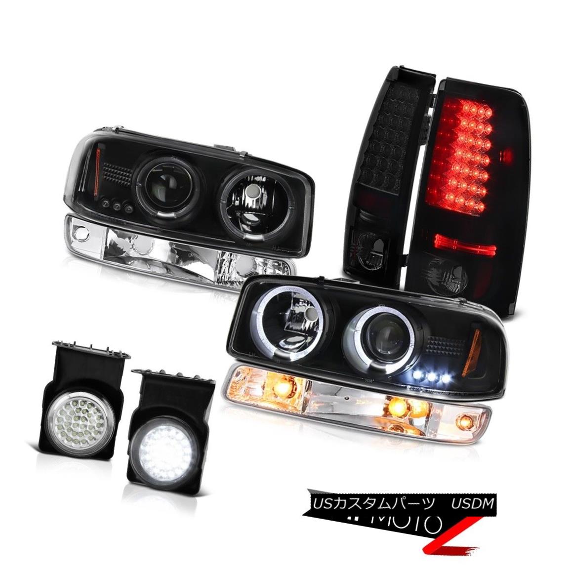 ヘッドライト 03-06 Sierra C3 Euro clear fog lights rear smd brake bumper lamp black Headlamps 03-06シエラC3ユーロクリアフォグライトリアsmdブレーキバンパーランプブラックヘッドランプ 【並行輸入品】