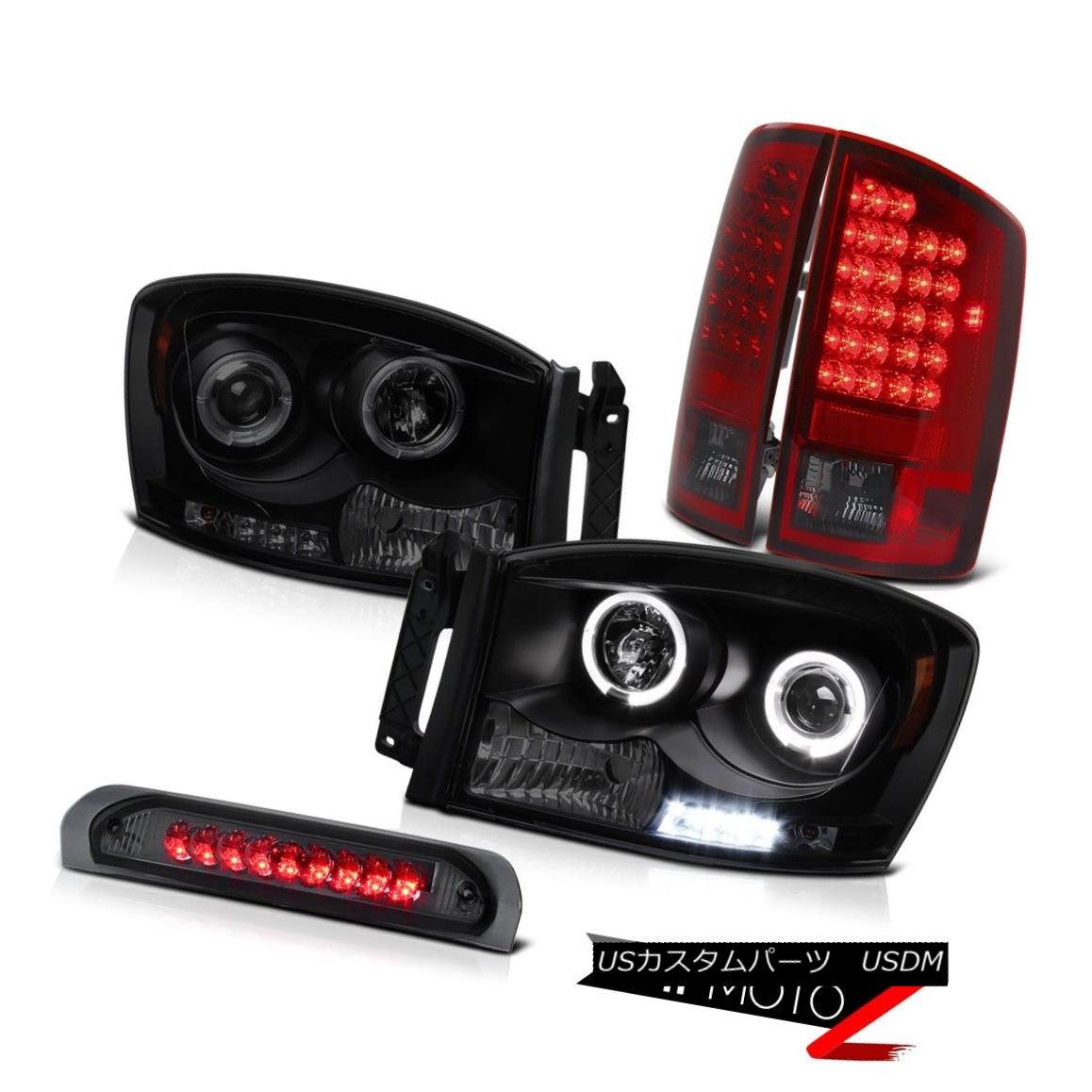 ヘッドライト Darkest Black Halo LED Headlights Tail High Stop Light Ram PowerTech SLT 07 08 最も暗いブラックハローLEDヘッドライトテールハイストップライトラムPowerTech SLT 07 08 【並行輸入品】