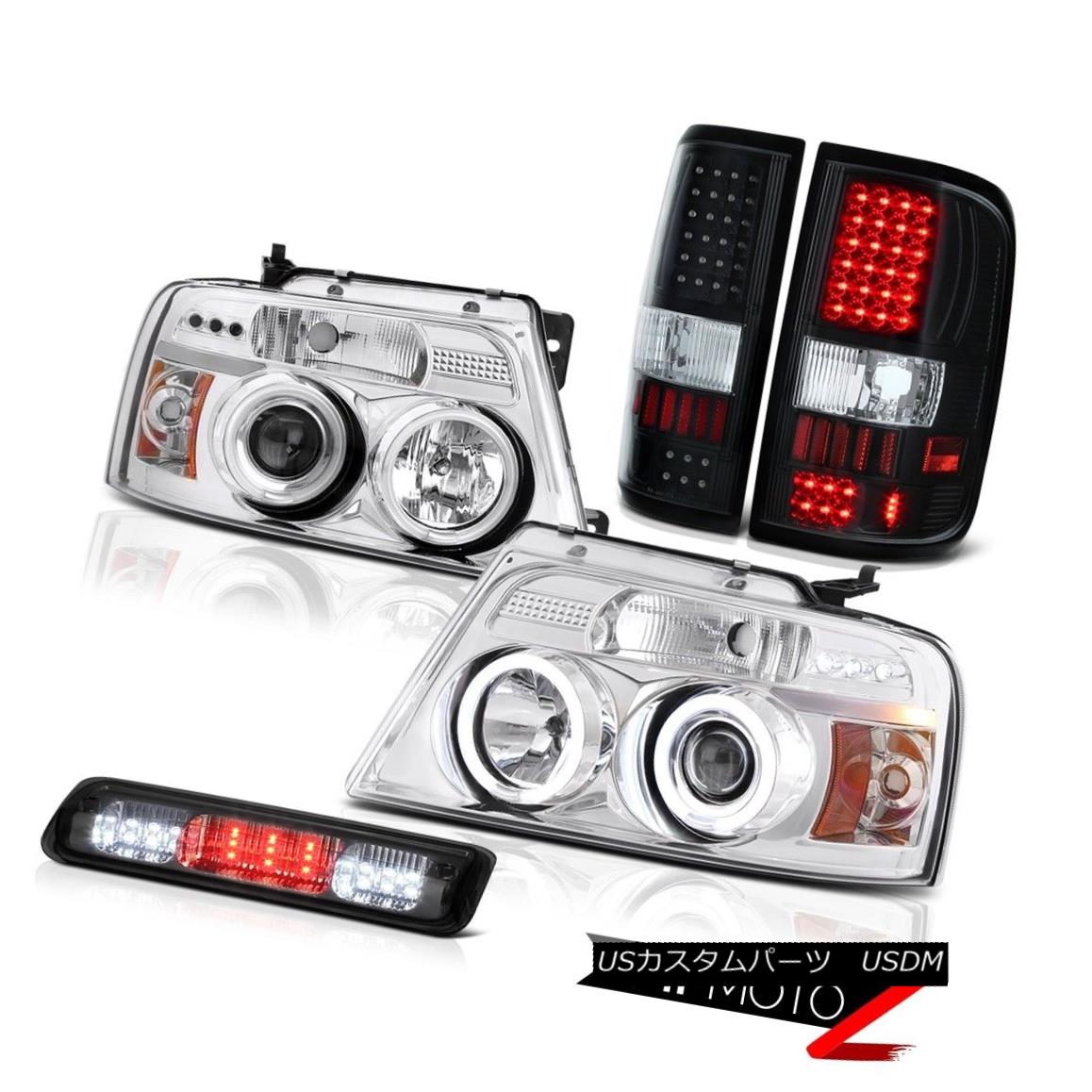 ヘッドライト 04-08 Ford F150 XL Third Brake Lamp Raven Black Tail Lamps Chrome Headlights LED 04-08フォードF150 XL第3ブレーキランプレーブンブラックテールランプクロームヘッドライトLED 【並行輸入品】