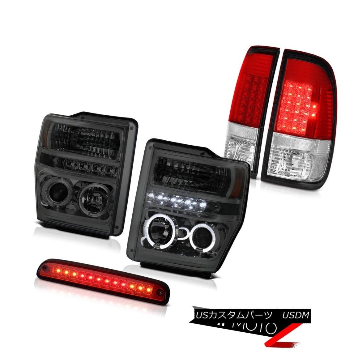 ヘッドライト 2008-2010 F250 Harley Davidson L.E.D Halo Headlights Rear Taillamps Wine Red 3rd 2008-2010 F250ハーレーダビッドソンL.E.Dハローヘッドライトリアタイヤランプワインレッド3rd 【並行輸入品】