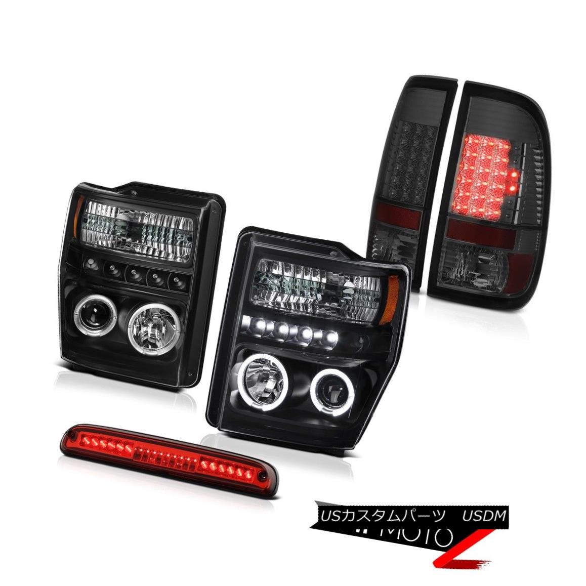 日本最大の ライト ランプ 09 08 ヘッドライト 10 F350キングランチハローヘッドライトスモークledタイルランプ第3ブレーキレッド 10 09 08 Red Brake 3rd Taillamps Led Smoke Headlights Halo Ranch King F350 Sercomedsa Cl