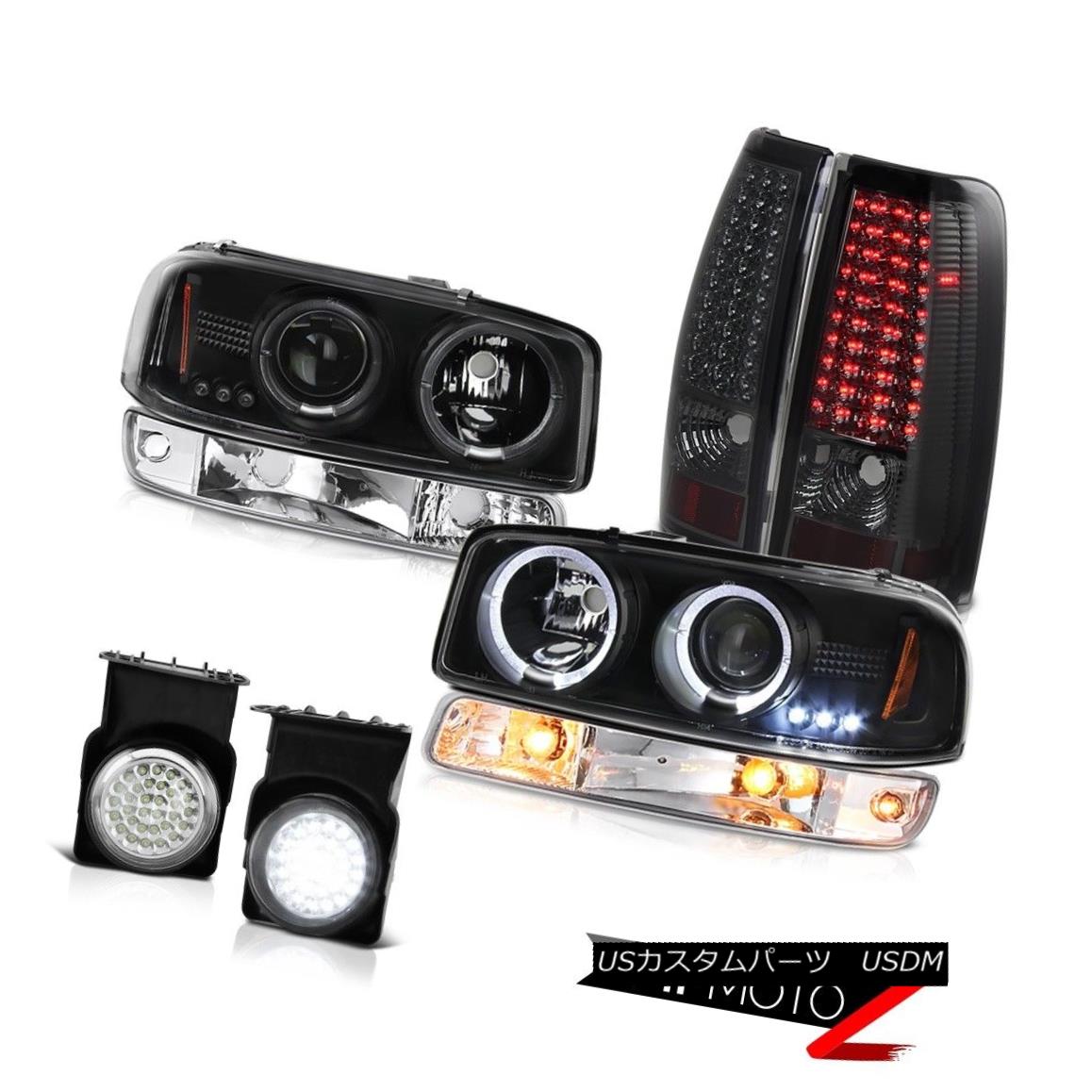 ヘッドライト 2003-2006 Sierra SLT Fog lights taillights parking lamp raven black headlights 2003-2006シエラSLTフォグライトテールライトパーキングランプラベンネブラックヘッドライト 【並行輸入品】
