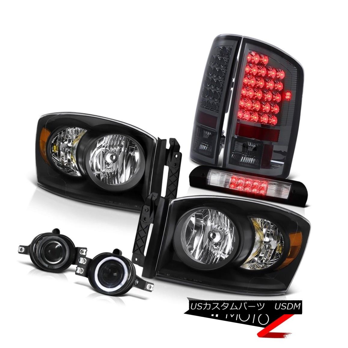 ヘッドライト Black Headlight Smoke Tail Light Foglamps Euro Third Brake 2006 Dodge Ram Magnum ブラックヘッドライト煙テールライトフォグランプユーロ第3ブレーキ2006ドッジラムマグナム 【並行輸入品】