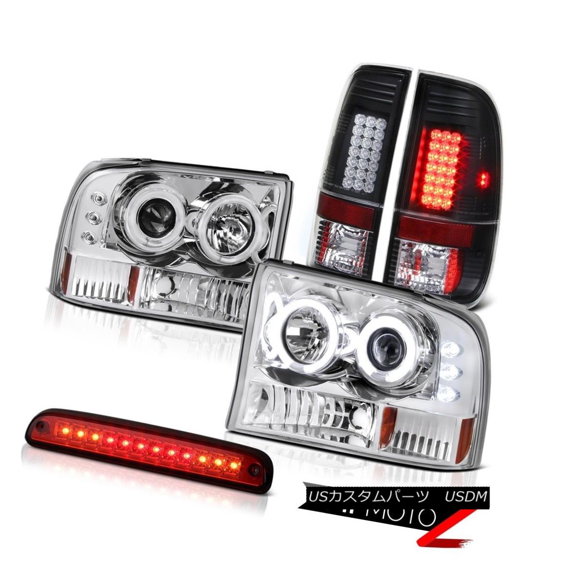 ヘッドライト Brightest CCFL Headlights Roof Brake LED Red Bulbs Tail Light 99-04 Ford F250 SD 最も明るいCCFLヘッドライトルーフブレーキLED赤い球根テールライト99-04 Ford F250 SD 【並行輸入品】