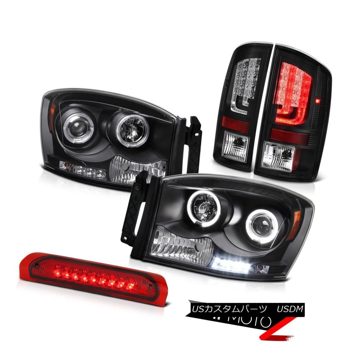 ヘッドライト 2007-2009 Dodge Ram 2500 ST Inky Black Tail Brake Lamps Headlights Roof Light 2007-2009 Dodge Ram 2500 ST Inkyブラックテールブレーキランプヘッドライトルーフライト 【並行輸入品】