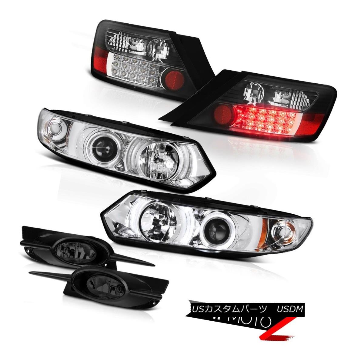 ヘッドライト 2009-2011 Honda Civic 2DR Coupe SI Halo LED Headlamps BLACK LED Tail Light Fog 2009-2011ホンダシビック2DRクーペSIハローLEDヘッドランプBLACK LEDテールライトフォグ 【並行輸入品】