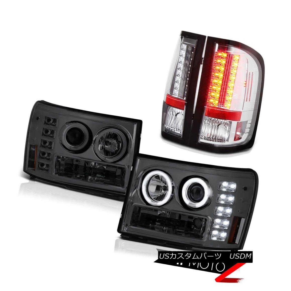 ヘッドライト GMC Sierra 3500 Dually High Quality CCFL Angel Eye Headlight Euro LED Tail Light GMC Sierra 3500二重高品質CCFLエンジェルアイヘッドライトユーロLEDテールライト 【並行輸入品】