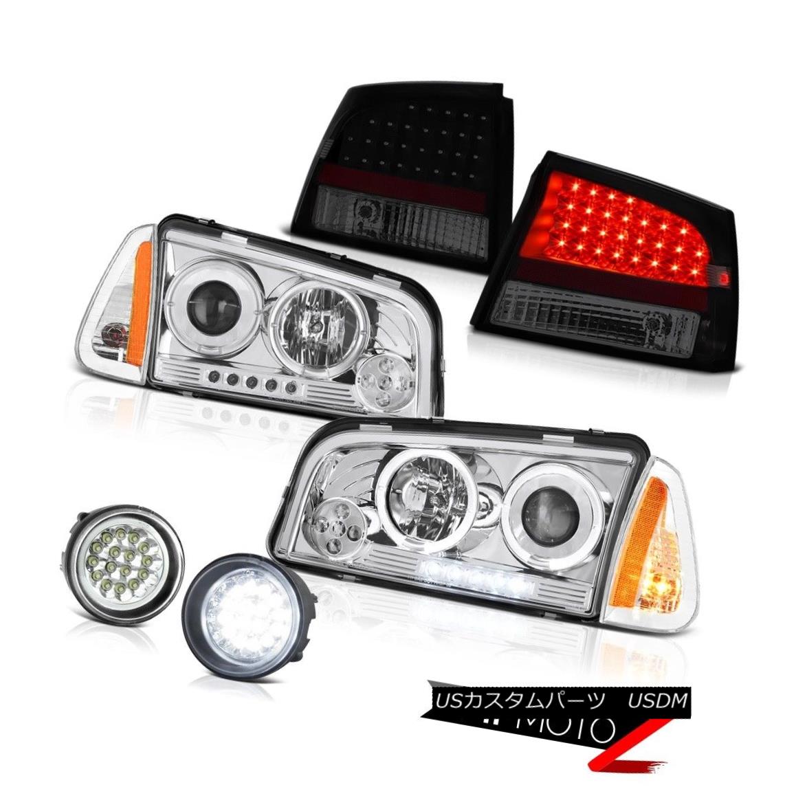 ヘッドライト 06-08 Dodge Charger SE Fog lights smoke tinted taillights corner lamp headlights 06-08ダッジチャージャーSEフォグライトは、テイラーテールライトのコーナーランプヘッドライトを煙る 【並行輸入品】