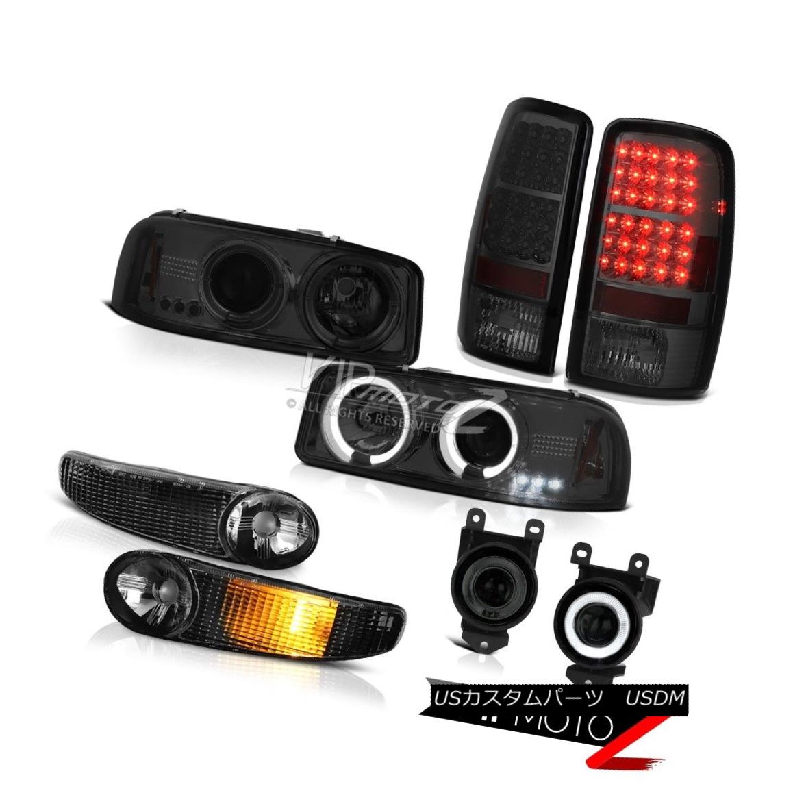 ヘッドライト Yukon XL Denali Halo Projector Headlights Signal Smoke LED Tail Lamps FogLights Yukon XL Denali Haloプロジェクターヘッドライト信号煙LEDテールランプFogLights 【並行輸入品】