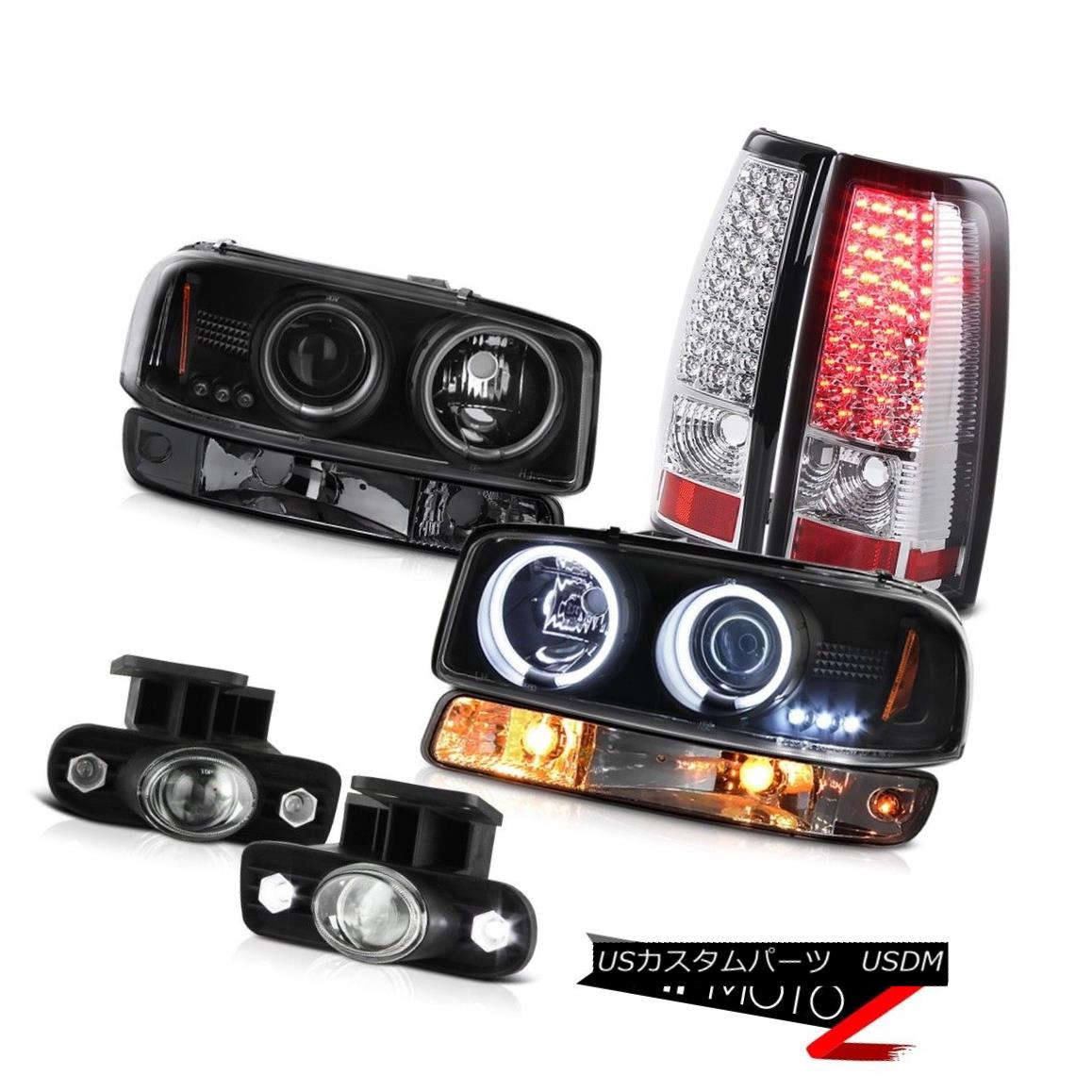 ヘッドライト 1999-2002 Sierra C3 Fog lamps led tail lights smoked signal light ccfl headlamps 1999-2002シエラC3フォグランプはテールライトの煙信号光ccflヘッドランプを導いた 【並行輸入品】