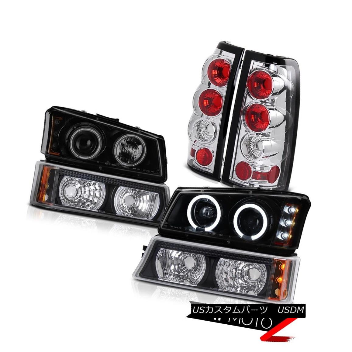ヘッドライト 03-06 Silverado LT CCFL Halo Headlamp Black Smoke Bumper Euro Altezza Brake Lamp 03-06 Silverado LT CCFL HaloヘッドランプブラックスモークバンパーEuro Altezzaブレーキランプ 【並行輸入品】 69,333円
