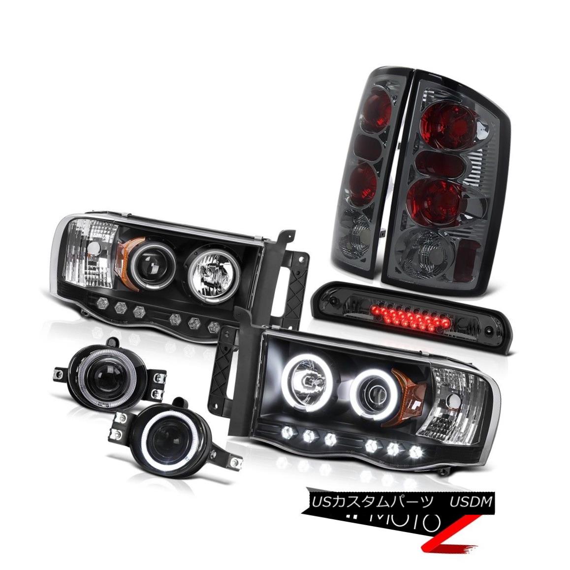 ヘッドライト 02 03 04 05 Ram Magnum C.C.F.L Angel Eye Headlight Brake Lamp Fog Tinted 3rd LED 02 03 04 05ラムマグナムC.C.F.Lエンジェルアイヘッドライトブレーキランプフォグティンテッド3番目のLED 【並行輸入品】