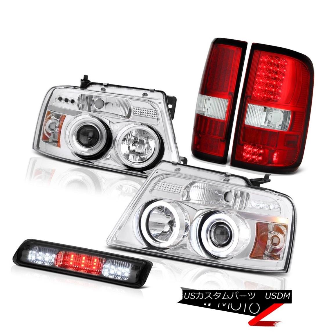 ヘッドライト 04-08 Ford F150 FX4 3rd Brake Lamp Rear Lights Euro Clear Headlamps \