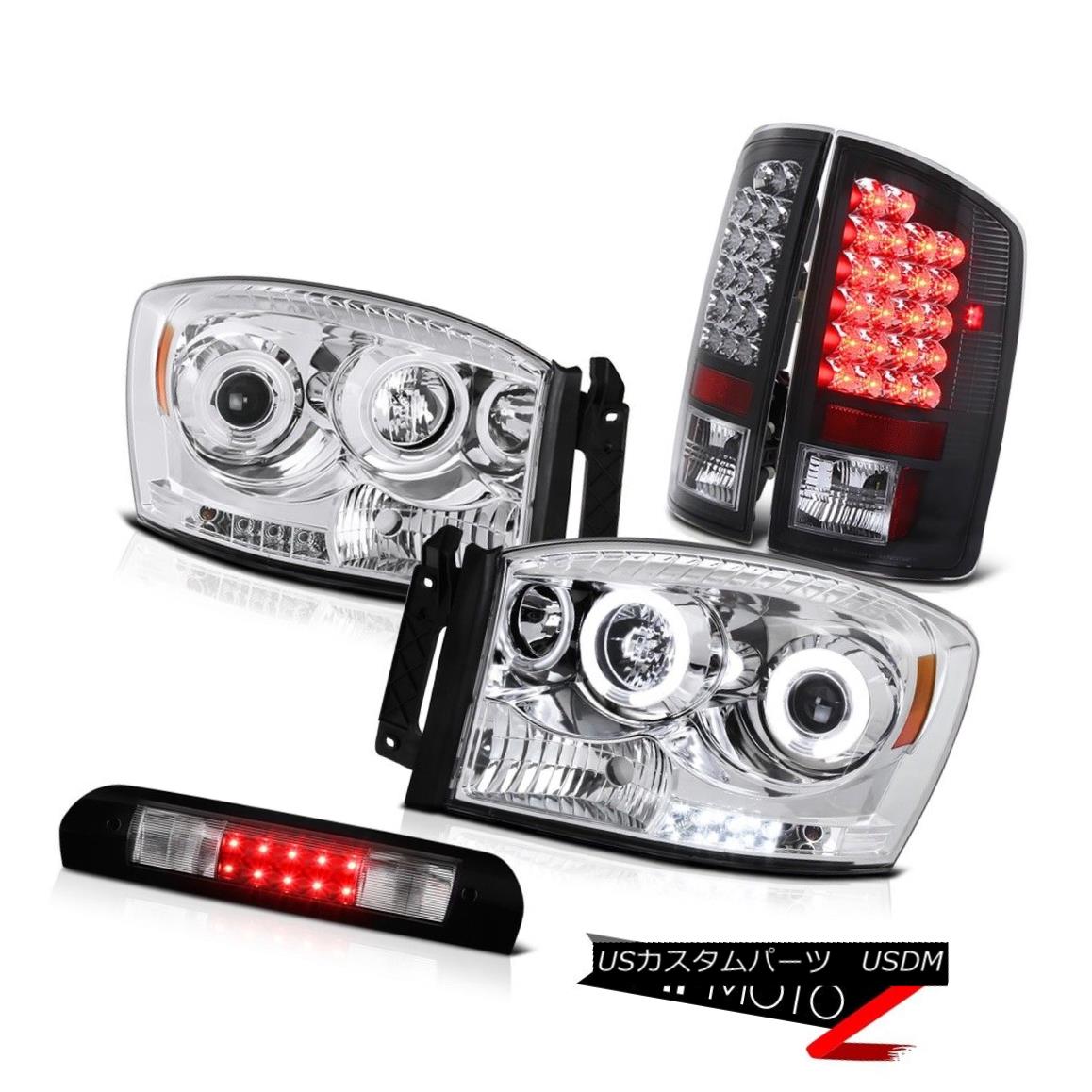ヘッドライト 2006 Dodge Ram 1500 V6 CCFL Angel Eye Headlights Black LED Tail Lights Roof Stop 2006 Dodge Ram 1500 V6 CCFLエンジェルアイヘッドライトブラックLEDテールライトルーフストップ 【並行輸入品】 127,600円