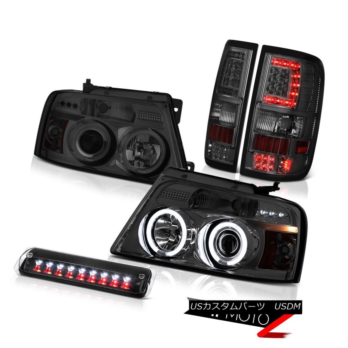 ヘッドライト 04-08 Ford F150 Dark Smoke Tail Light Raven Black 3Rd Brake Head Pair L+R LH+RH 04-08 Ford F150ダークスモークテールライトレーブンブラック3RdブレーキヘッドペアL + R LH + RH 【並行輸入品】