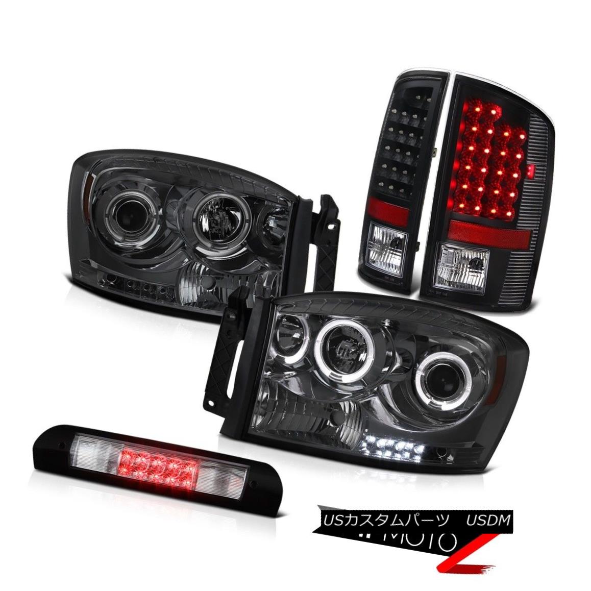 ヘッドライト Angel Eye Headlamp L.E.D Rear Tail light Euro Third Brake LED 2007-2008 Ram SLT エンジェルアイヘッドランプL.E.Dリアテールライトユーロ第3ブレーキLED 2007-2008 Ram SLT 【並行輸入品】