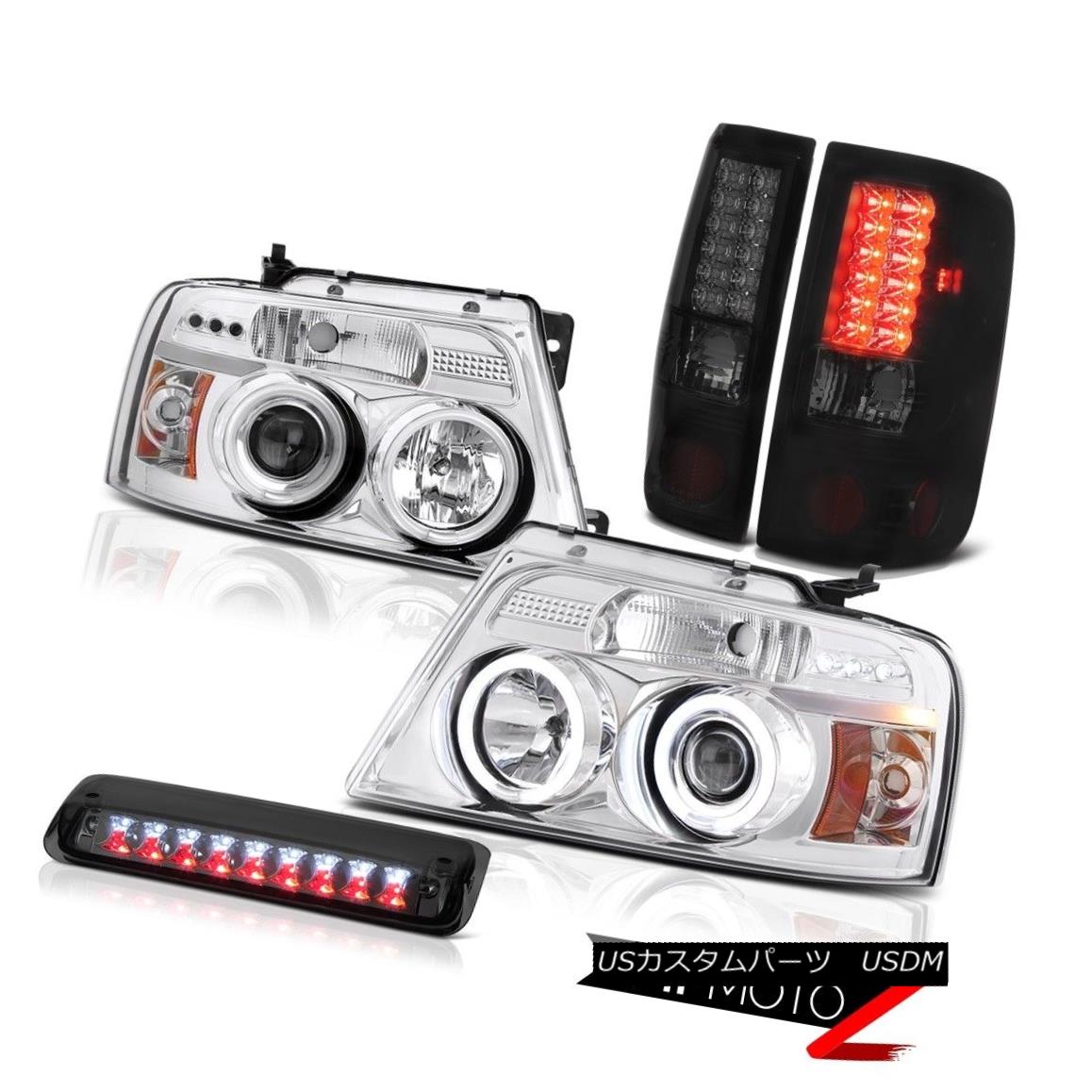 ヘッドライト 04 05 06 07 08 Ford F150 Lariat Third Brake Lamp Headlights Tail Lamps CCFL Rim 04 05 06 07 08フォードF150ラリアート第3ブレーキランプヘッドライトテールランプCCFLリム 【並行輸入品】