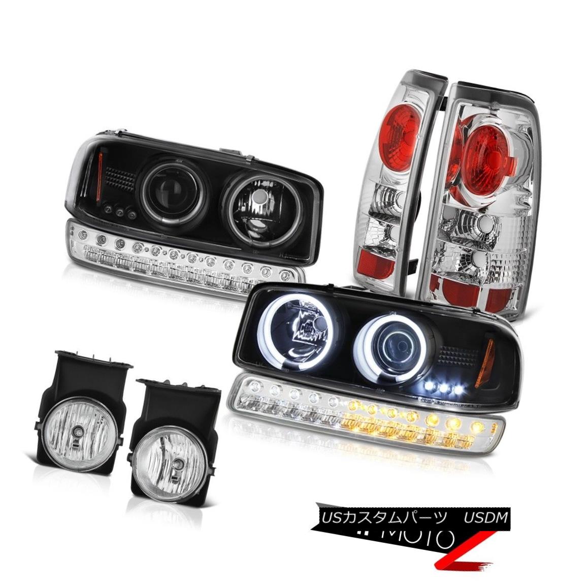 ヘッドライト 03-06 Sierra SL Euro Chrome Foglamps Tail Lights Turn Signal CCFL Headlights 03-06シエラSLユーロクロームフォグランプテールライトターンシグナルCCFLヘッドライト 【並行輸入品】