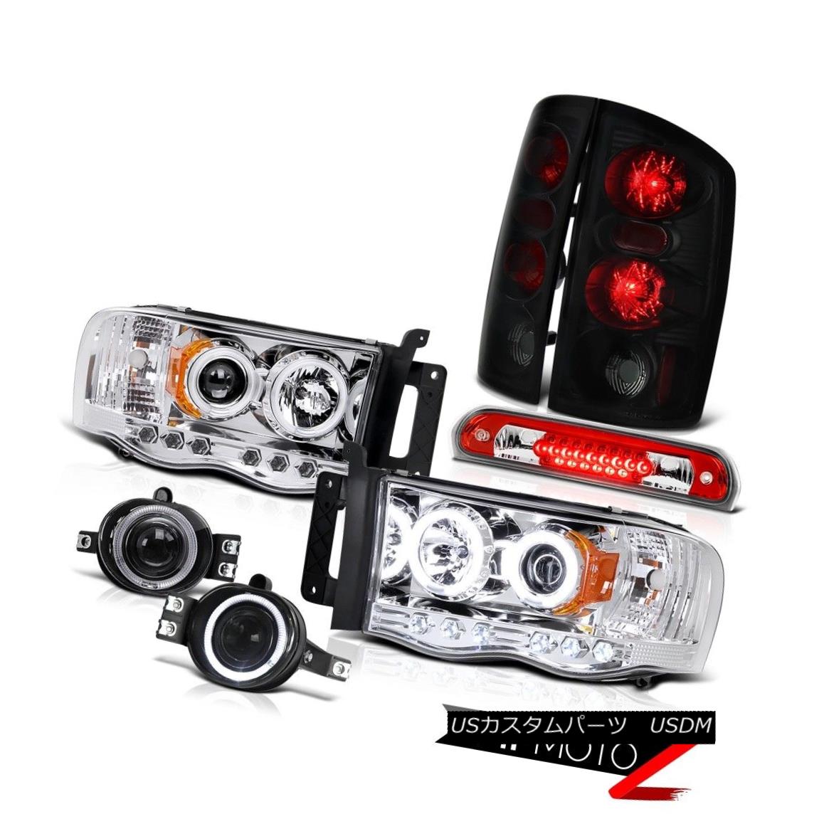 ヘッドライト 2002-2005 Ram Rim Headlight Rear Signal Lamp Chrome Fog Wine Red Third Brake LED 2002-2005 Ram RimヘッドライトリアシグナルランプChrome FogワインレッドThird Brake LED 【並行輸入品】