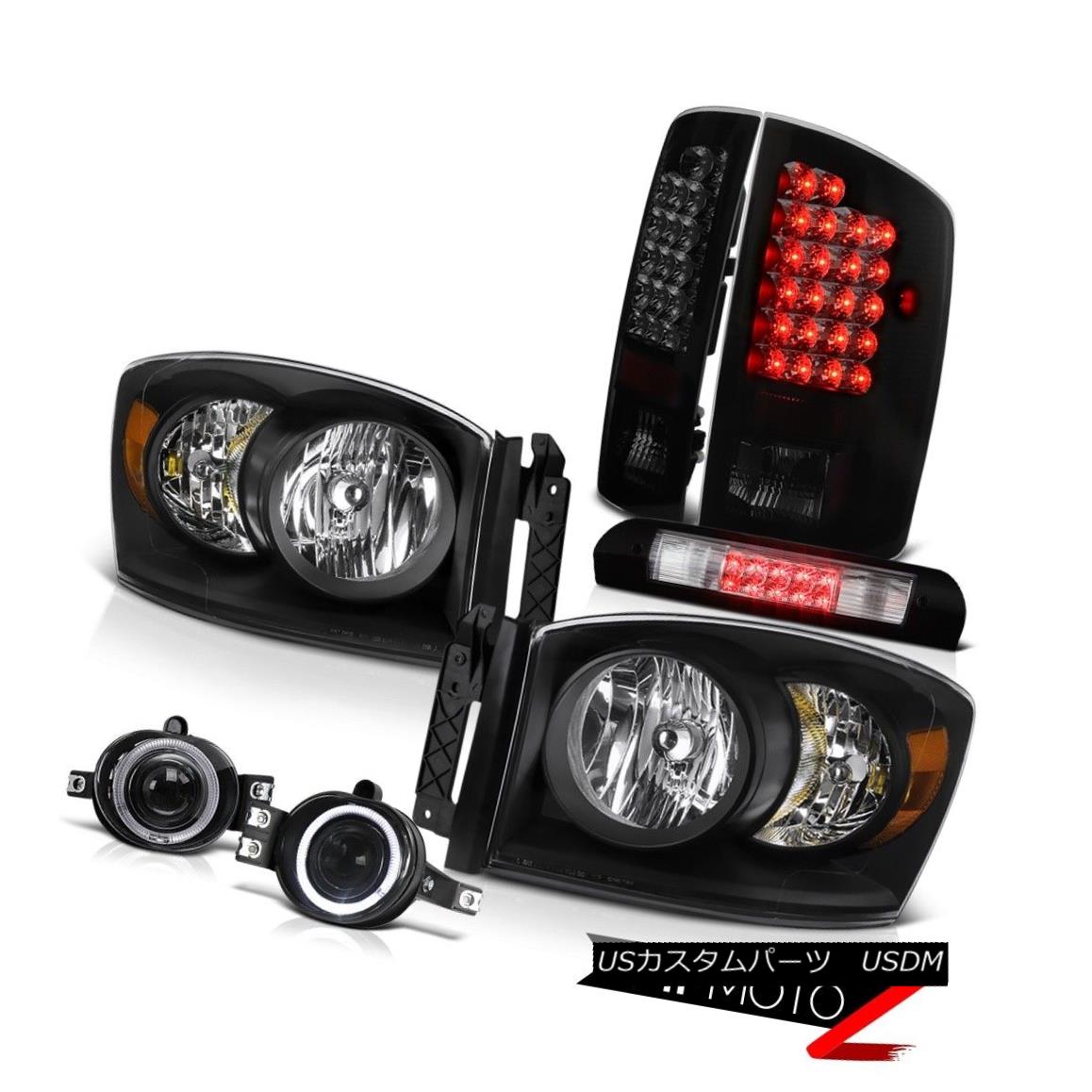 ヘッドライト Left Right Headlight SMD Tail Light Bumper Fog 3rd Brake LED 2006 Dodge Ram 1500 左右ヘッドライトSMDテールライトバンパーフォグ第3ブレーキLED 2006ドッジラム1500 【並行輸入品】