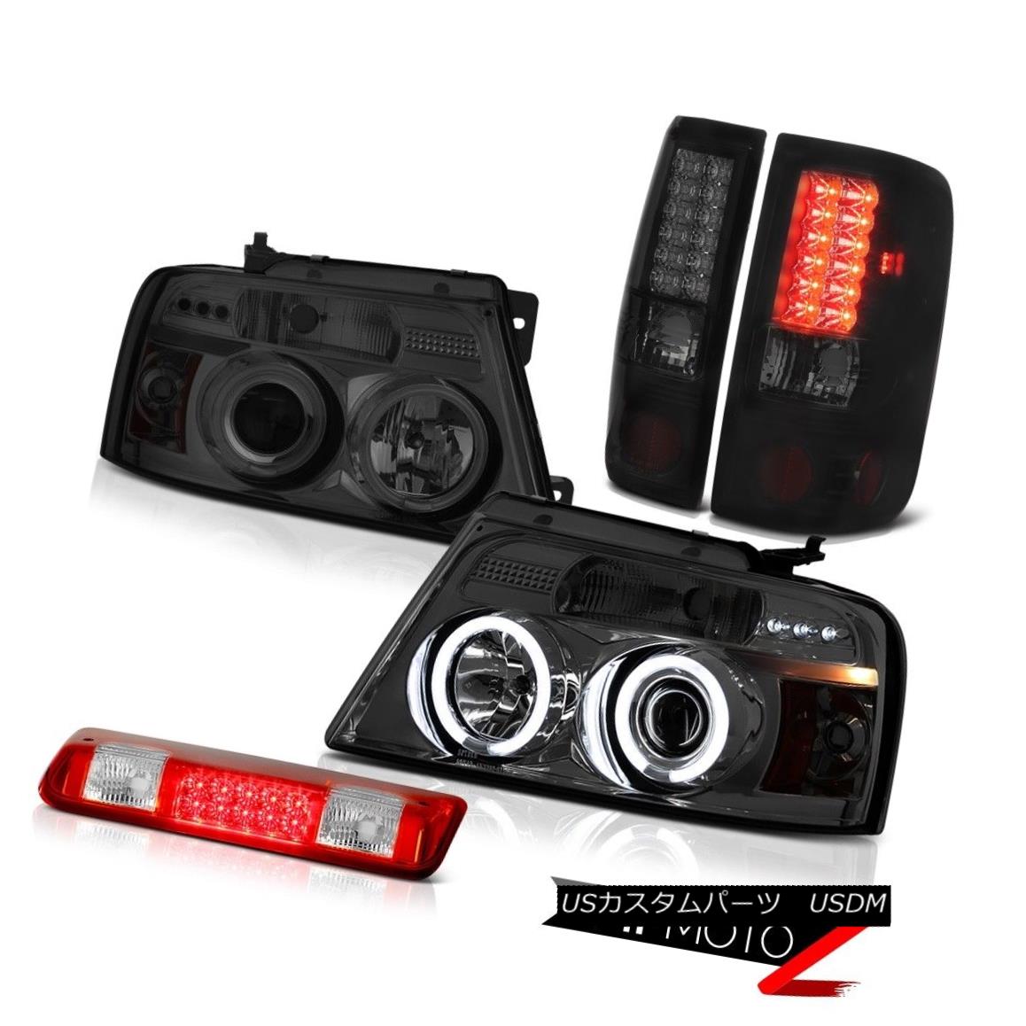 ヘッドライト 04-08 Ford F150 FX4 Red Clear Roof Brake Lamp Headlamps Tail Lights 2X CCFL Halo 04-08 Ford F150 FX4レッド・クリア・ルーフ・ブレーキ・ランプヘッドランプテール・ライト2X CCFL Halo 【並行輸入品】