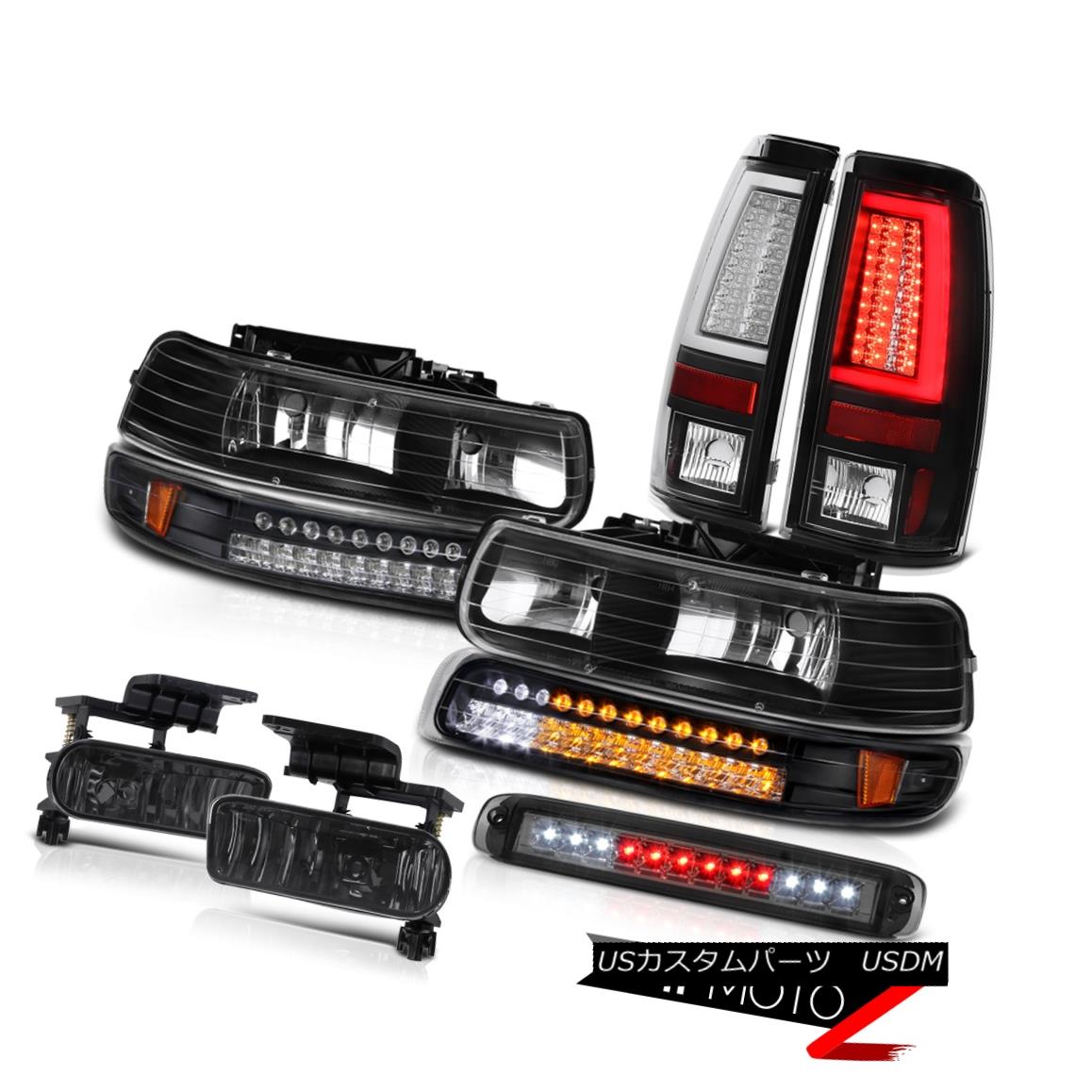 ヘッドライト 99 00 01 02 Silverado Z71 Tail Lights 3rd Brake Lamp Foglamps Turn Signal LED 99 00 01 02 Silverado Z71テールライト第3ブレーキランプフォグランプターンシグナルLED 【並行輸入品】