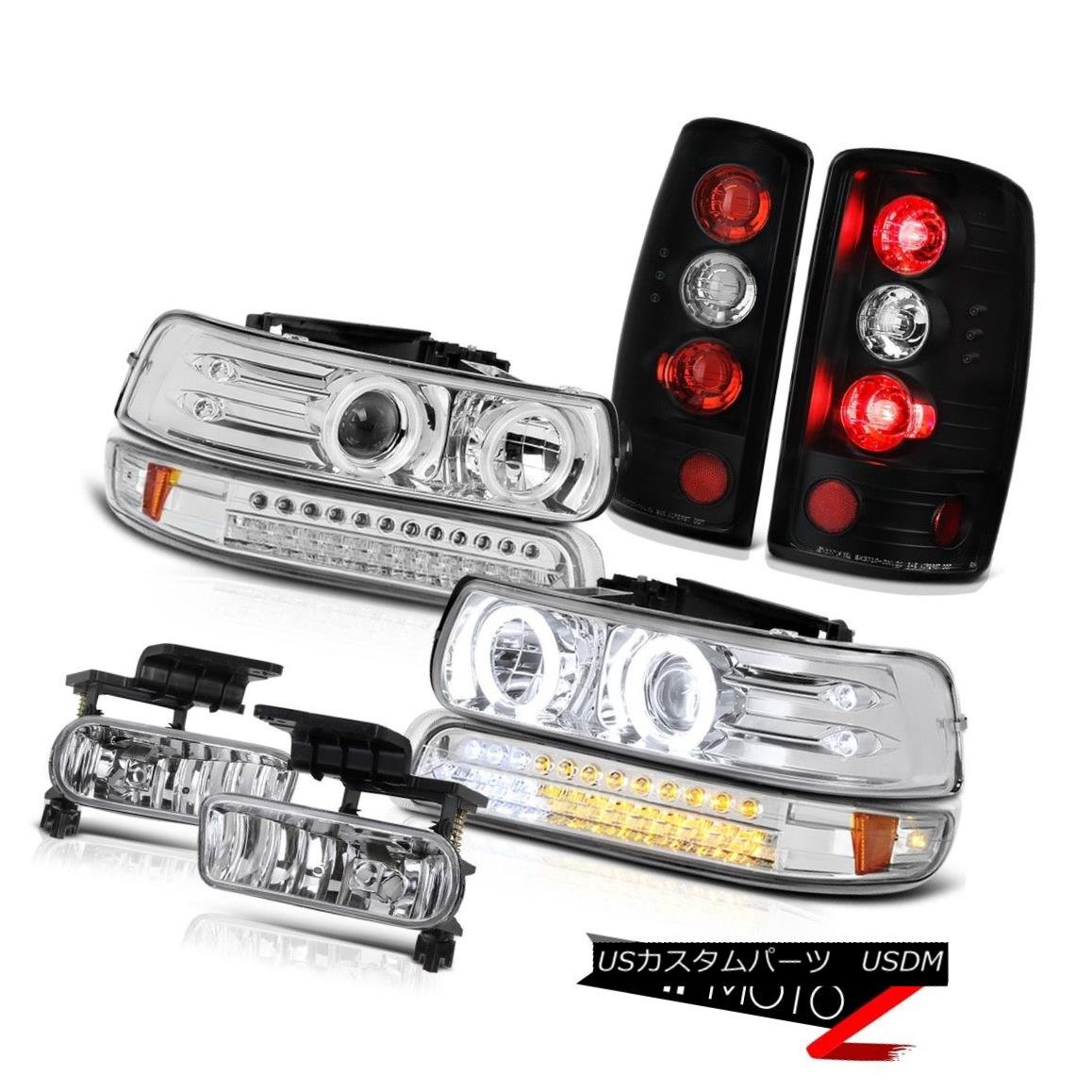ヘッドライト 2000-2006 Chevy Tahoe Barn Door Euro Clear Bumper Light Headlamps Tail Lamps Fog 2000-2006シボレータホ納屋ドアユーロクリアバンパーライトヘッドランプテールランプ霧 【並行輸入品】
