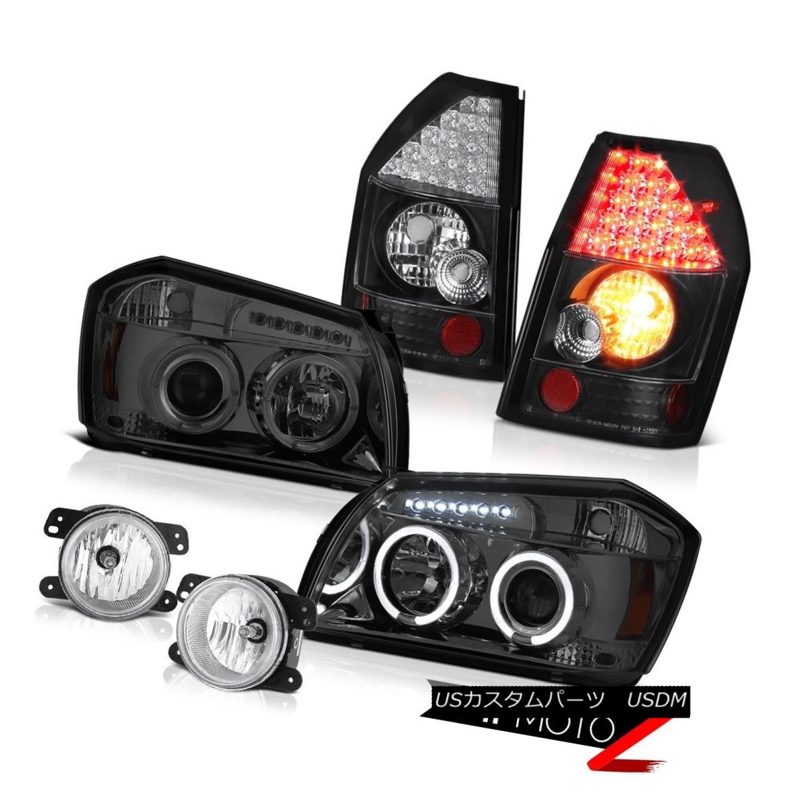 ヘッドライト 2005-2007 Dodge Magnum Se Foglamps Matte Black Tail Lamps Smoked Headlights LED 2005-2007 Dodge Magnum Se FoglampsマットブラックテールランプスモークヘッドライトLED 【並行輸入品】