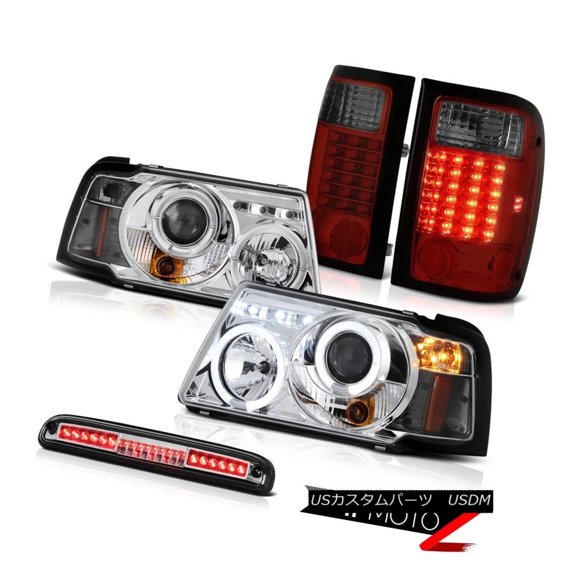 ヘッドライト L.E.D DRL Halo Headlights LED Bulbs Brake Tail Light Roof Chrome 01-11 Ranger V6 L.E.D DRLハローヘッドライトLED電球ブレーキテールライトルーフクローム01-11レンジャーV6 【並行輸入品】
