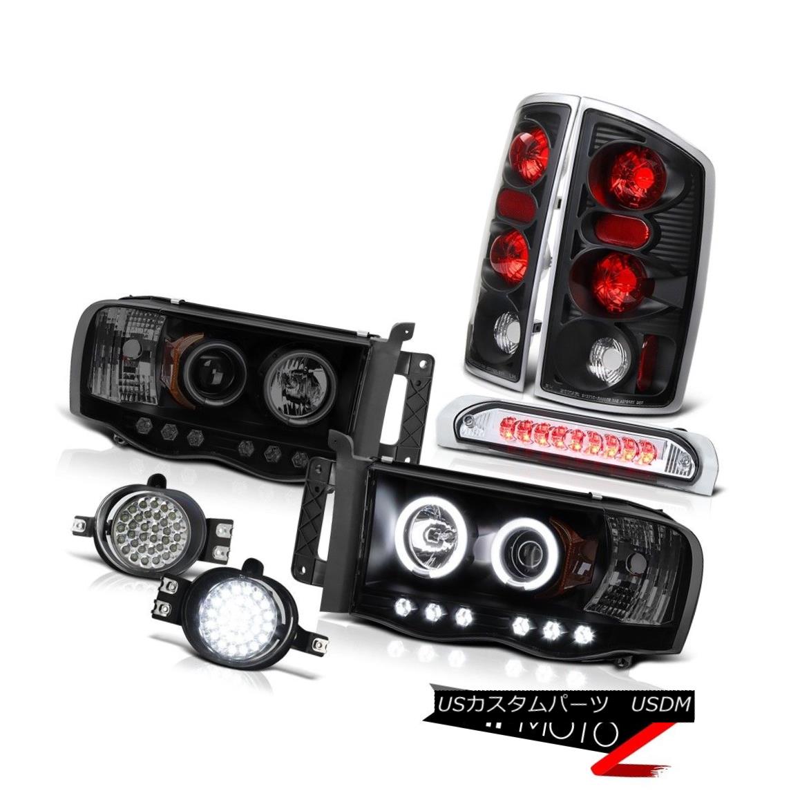 ヘッドライト 02 03 04 Ram 8.0L Daytime Running CCFL Halo Headlight Tail Fog Third Brake Lamp 02 03 04 Ram 8.0L昼間走行CCFL Haloヘッドライトテールフォグ第3ブレーキランプ 【並行輸入品】