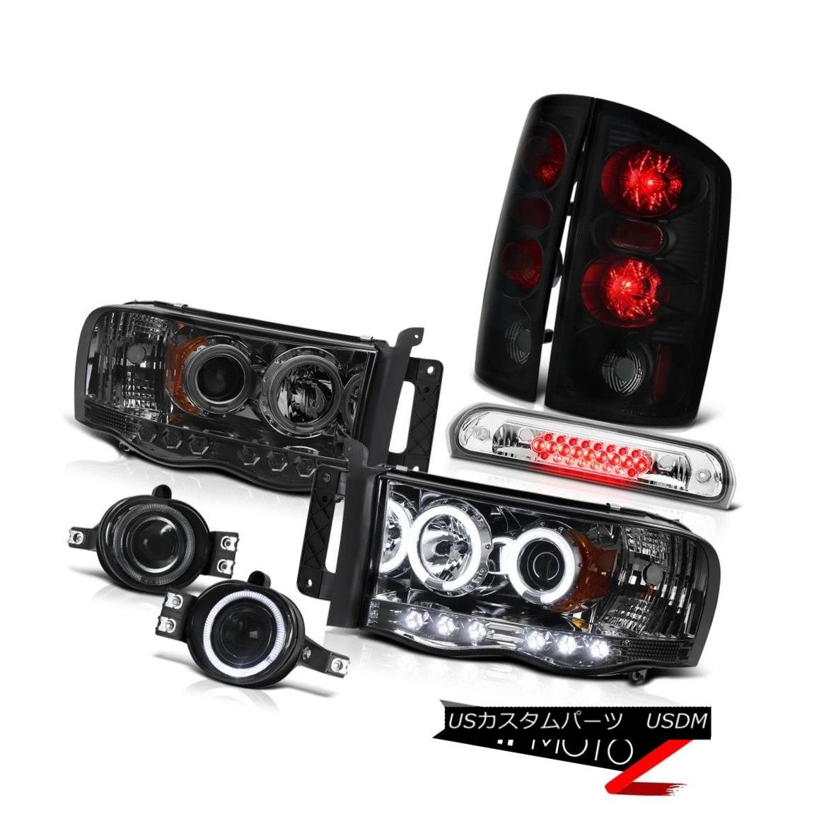 ヘッドライト 02 03 04 05 Ram C.C.F.L Headlight Smoke+Black Brake Light Bumper Fog High Stop 02 03 04 05ランプC.C.F.Lヘッドライトスモーク+ブラックブレーキライトバンパーフォグハイストップ 【並行輸入品】