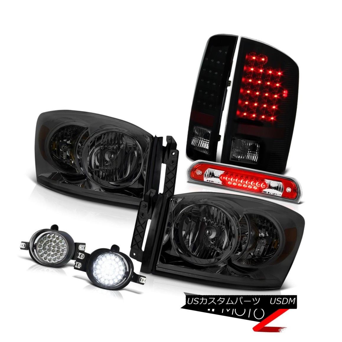 ヘッドライト 07 08 Ram Diamond Cut Headlights Sinister Black LED Brake Lamps SMD Foglights 07 08ラムダイヤモンドカットヘッドライト不快な黒LEDブレーキランプSMDフォグライト 【並行輸入品】 69,333円