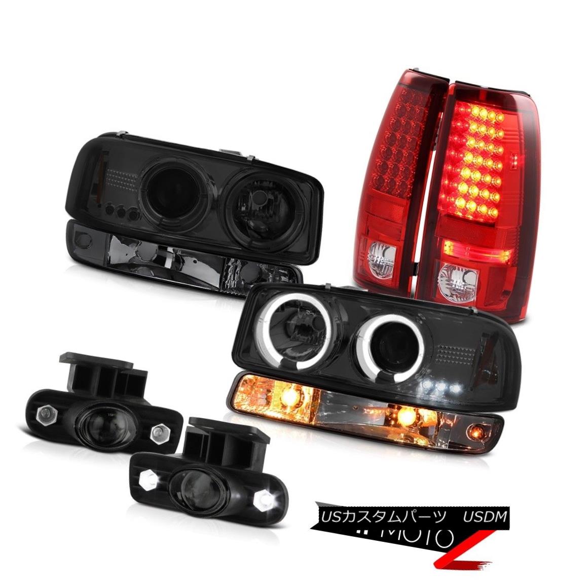 ヘッドライト 99-02 Sierra 4.3L Phantom smoke fog lights led taillamps parking light headlamps 99-02シエラ4.3Lファントム煙霧ライトは、テールランプの駐車ライトヘッドランプを導いた 【並行輸入品】