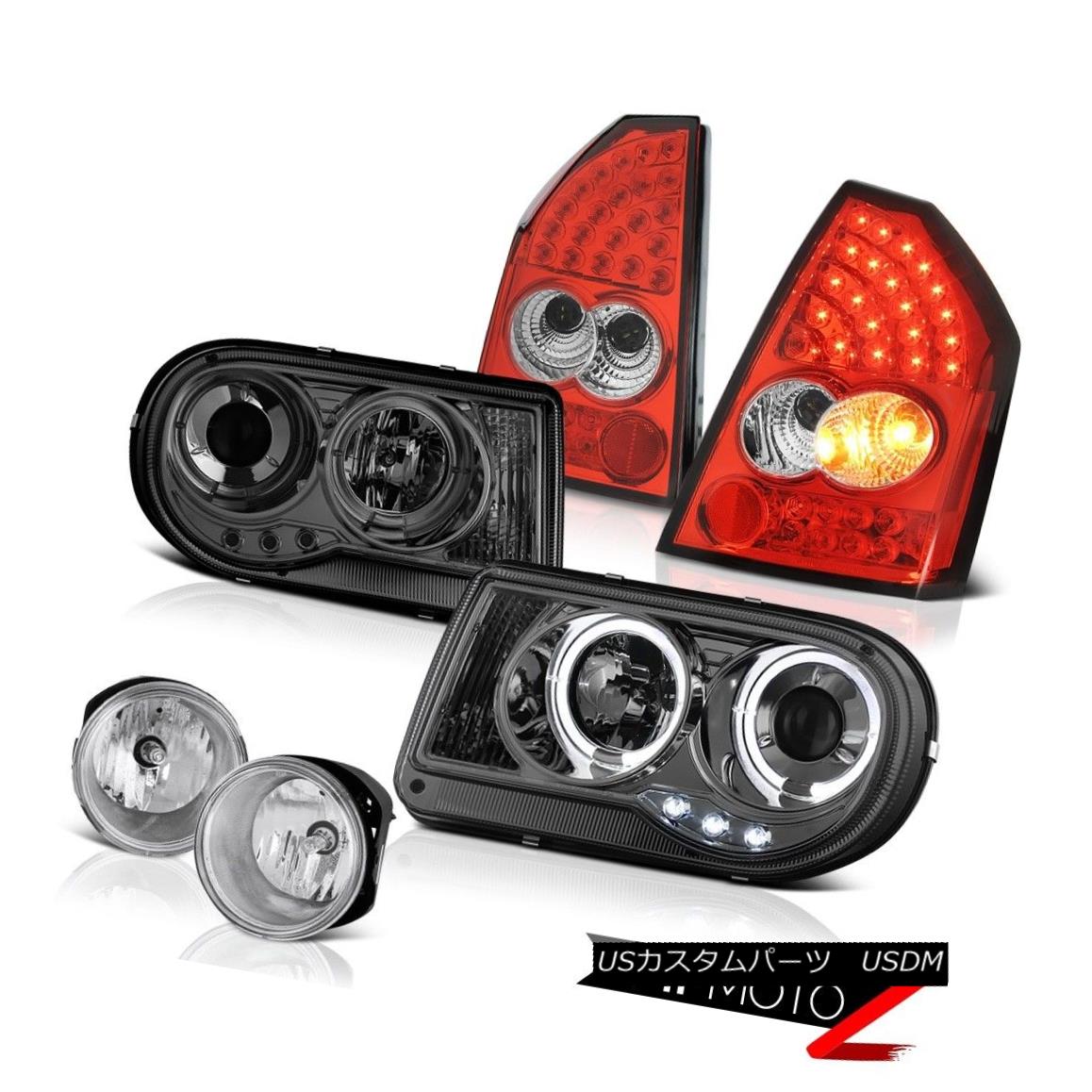 ヘッドライト SMD DRL Headlamps RED LED Tail Light Crystal Fog 05 06 07 Chrysler 300C 6.1L SMD DRLヘッドランプRED LEDテールライトクリスタルフォグ05 06 07クライスラー300C 6.1L 【並行輸入品】