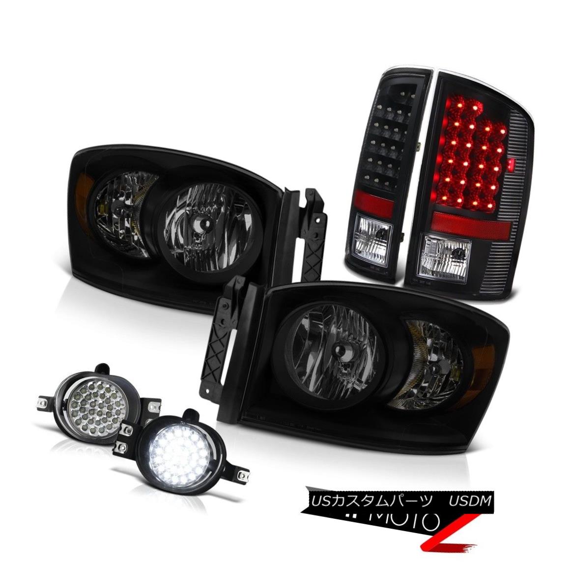 ヘッドライト 07-09 Dodge Ram 2500 3500 Turbodiesel Headlamps Euro Clear Fog Lamps Black Tail 07-09 Dodge Ram 2500 3500 Turbodieselヘッドランプユーロクリアフォグランプブラックテール 【並行輸入品】 69,333円