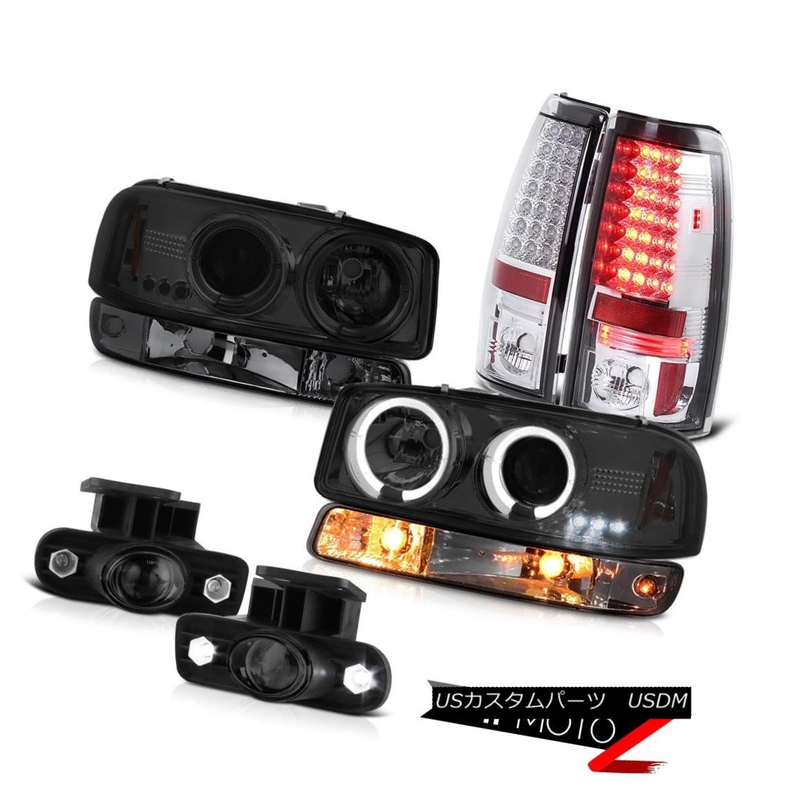 ヘッドライト 99-02 Sierra 6.6L Fog lights led tail brake bumper lamp Headlamps \