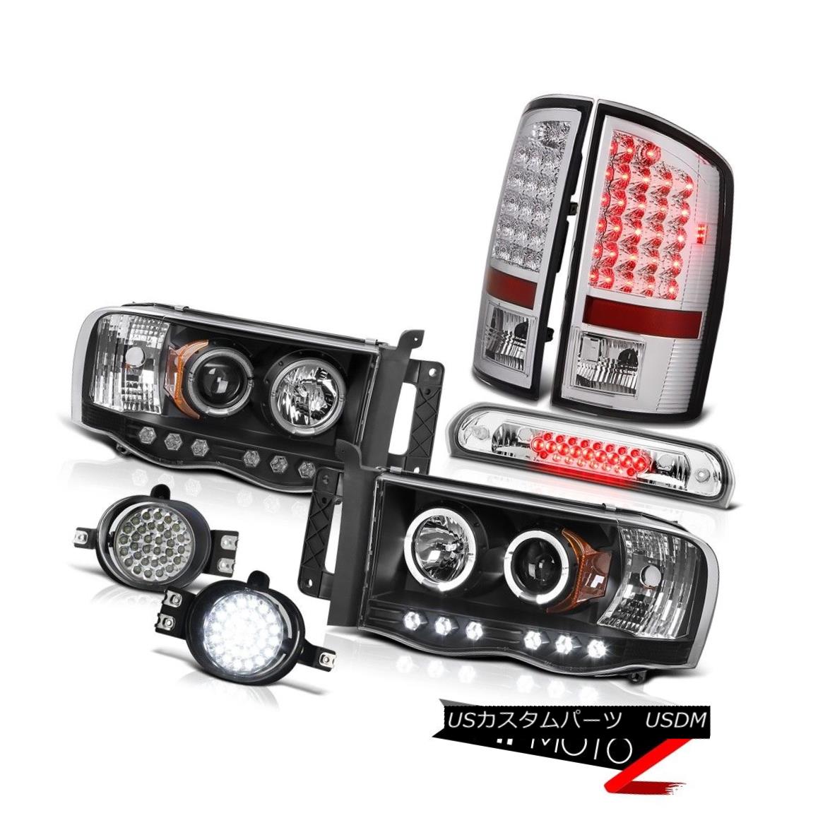 ヘッドライト 02-05 Ram ST 2x Angel Eye Headlights Chrome Tail Lamps LED Foglamps Third Brake 02-05 Ram ST 2xエンジェルアイヘッドライトクロームテールランプLEDフォグランプ第3ブレーキ 【並行輸入品】