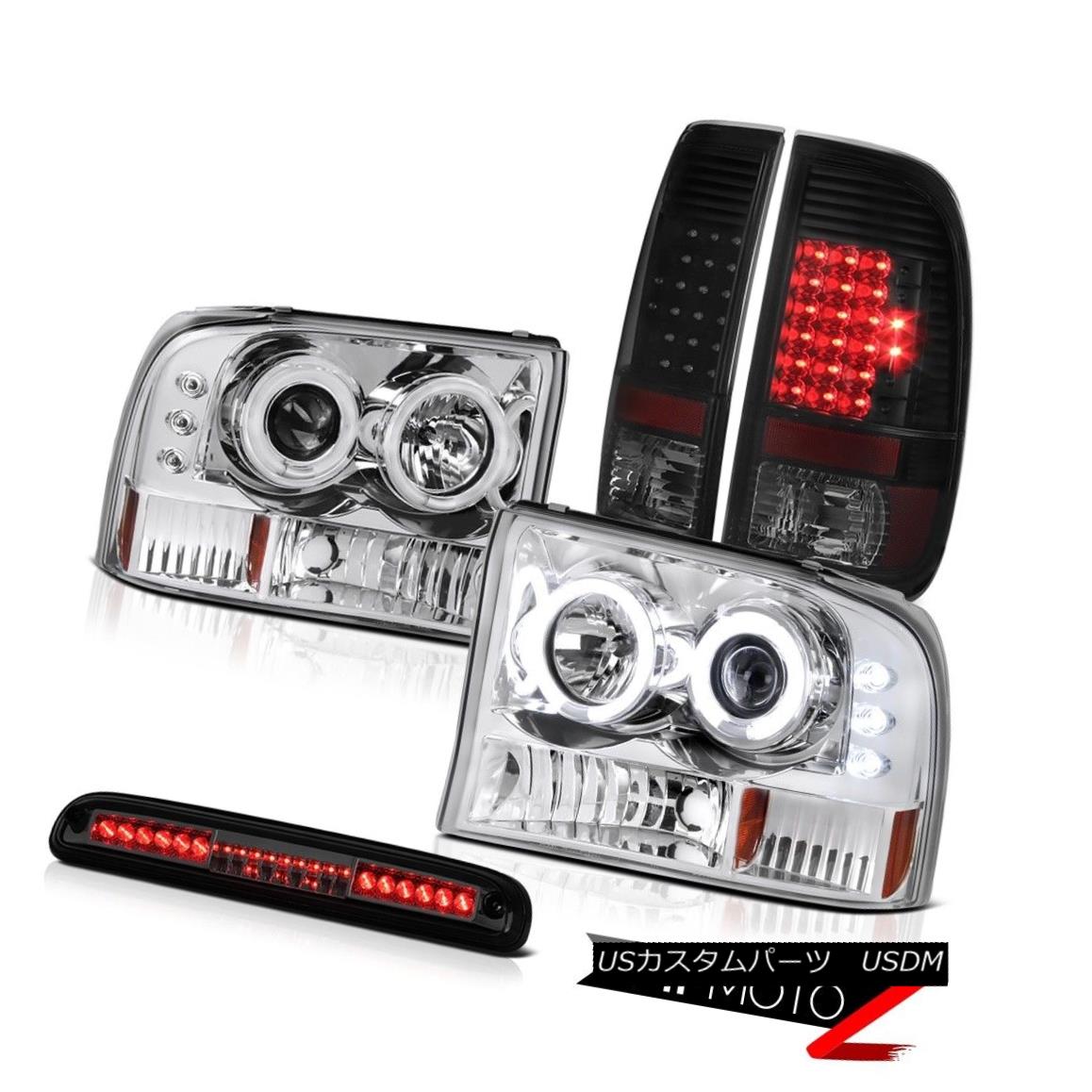 ヘッドライト 1999-2004 F250 XLT CCFL Halo Headlights Smoke Tinted LED Tail Lights High Stop 1999-2004 F250 XLT CCFL Haloヘッドライト煙がかかったLEDテールライトハイストップ 【並行輸入品】