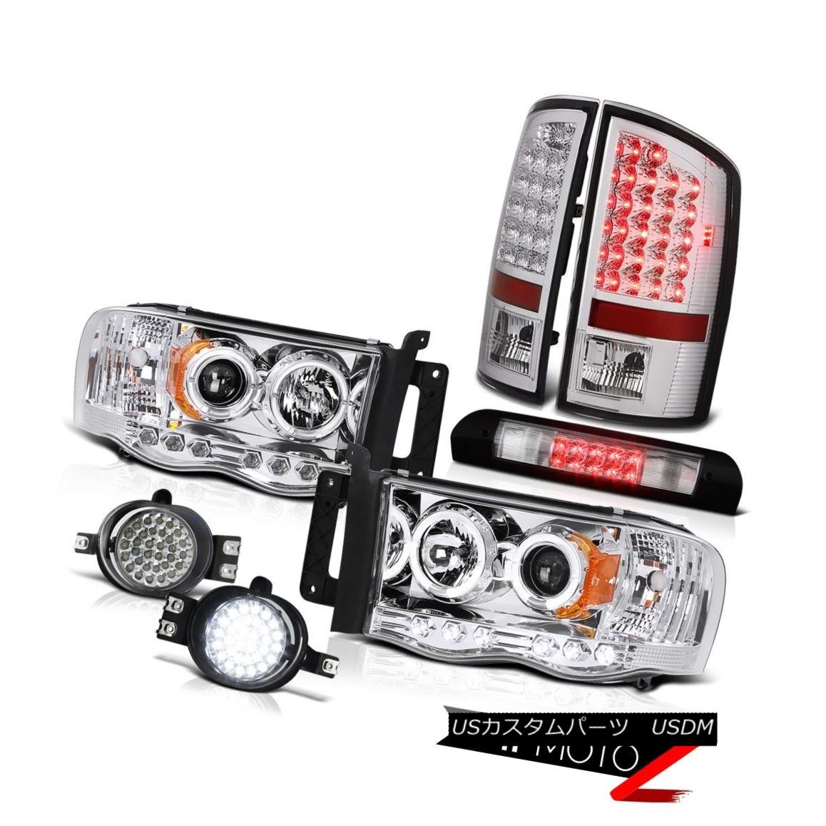 ヘッドライト Halo LED Headlights SMD Tail Lights D.R.L Fog 3rd Brake Cargo 2002-2005 Ram 2500 Halo LEDヘッドライトSMDテールライトD.R.L Fog 3rdブレーキ貨物2002-2005 Ram 2500 【並行輸入品】