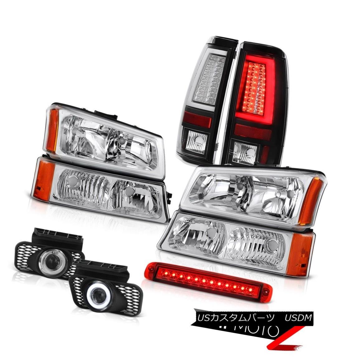 ヘッドライト 2003-2006 Chevy Silverado Taillamps Third Brake Lamp Bumper Headlights Foglamps 2003-2006シボレーシルバラードテールランプ第3ブレーキランプバンパーヘッドライトフォグランプ 【並行輸入品】