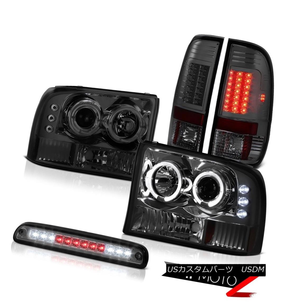 ヘッドライト Angel Headlight Tinted 3rd Brake LED Smoke Tail Light 1999-2004 Ford SuperDuty 天使のヘッドライトは第3ブレーキを淡色にしましたLED煙テールライト1999-2004フォードSuperDuty 【並行輸入品】
