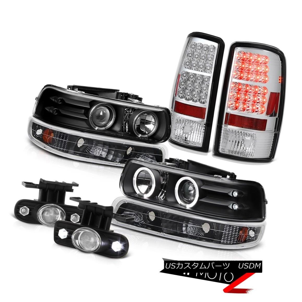 ヘッドライト 2000-2006 Suburban 6.0L Black Halo LED Headlights Parking SMD Tail Lights Fog 2000-2006郊外用6.0LブラックヘリウムLEDヘッドライトパーキングSMDテールライトフォグ 【並行輸入品】 69,333円