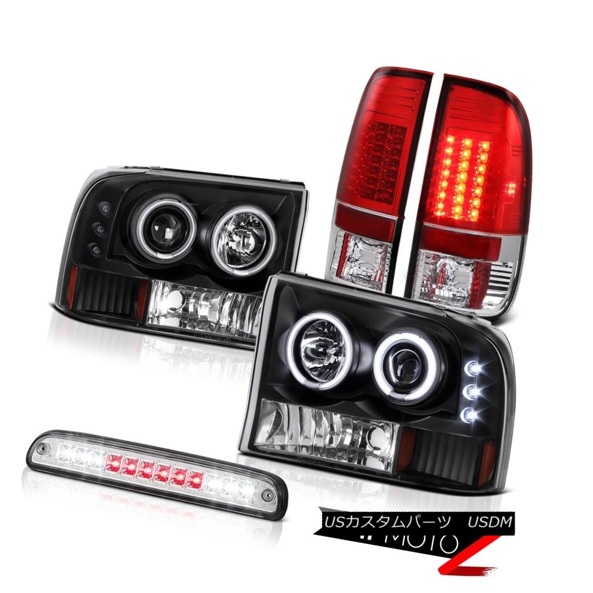 ヘッドライト [BRIGHTEST] Rim DRL CCFL Headlights Third Brake Cargo LED 1999-2004 Ford F250 [明るく]リムDRL CCFLヘッドライト第3ブレーキカーゴLED 1999-2004 Ford F250 【並行輸入品】