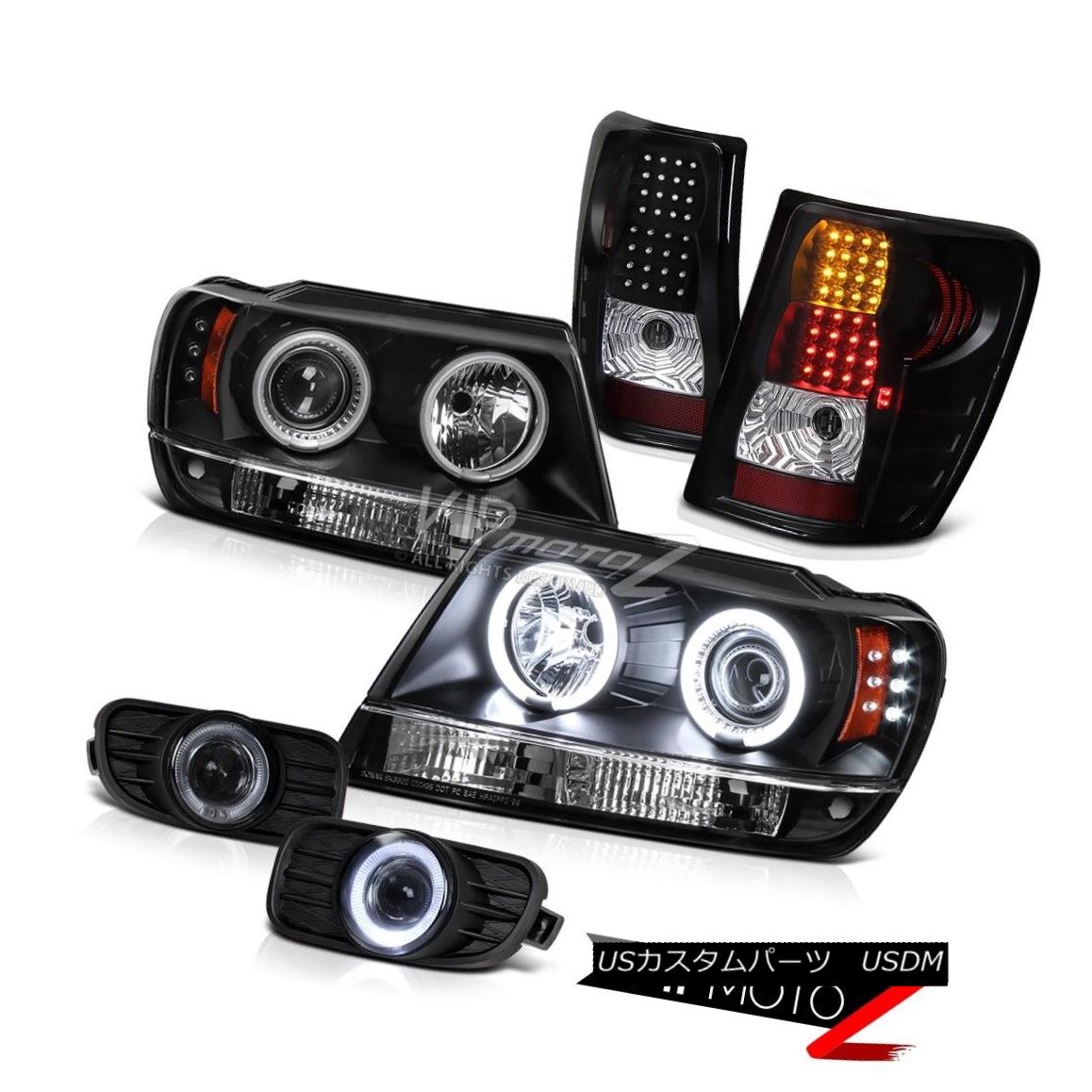 ヘッドライト 99-03 JeeP Grand Cherokee WG Projector {CCFL} Headlight+LED Tail Light+Fog Light 99-03 JeePグランドチェロキーWGプロジェクター（CCFL）ヘッドライト+ LEDテールライト+フォグライト 【並行輸入品】
