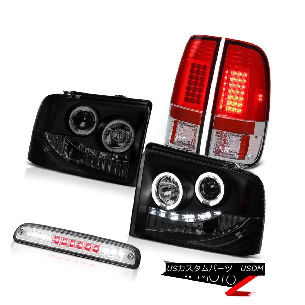 ヘッドライト Angel Eye Headlights LED LH+RH Brake Lights Euro Third 2005-2007 F250 Amarillo エンジェルアイヘッドライトLED LH + RHブレーキライトユーロサード2005-2007 F250アマリロ 【並行輸入品】 69,333円