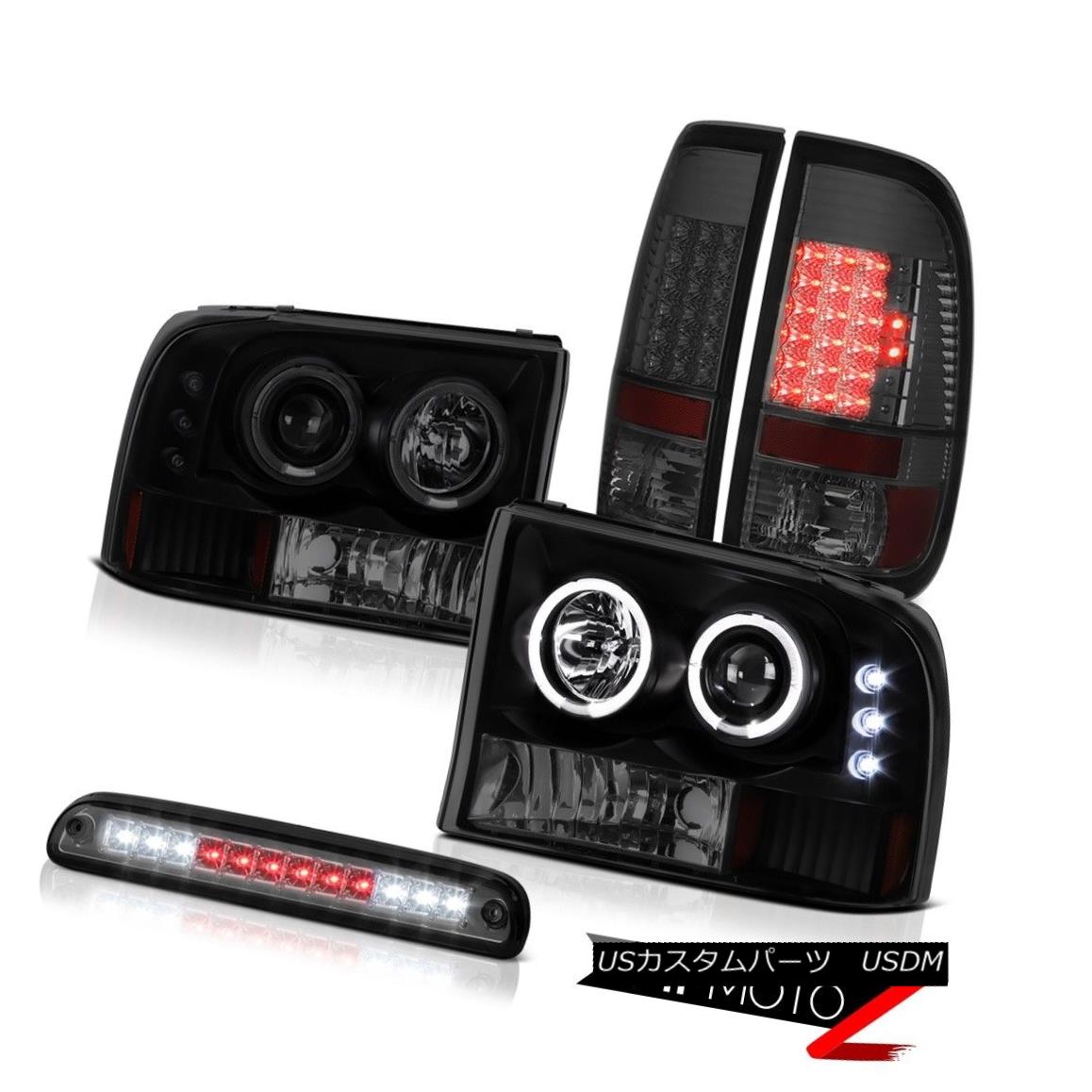 ヘッドライト 1999-2004 F350 Lariat Headlights Halo LED Parking Tail Lights Third Brake Cargo 1999-2004 F350 LariatヘッドライトHalo LEDパーキングテールライトThird Brake Cargo 【並行輸入品】