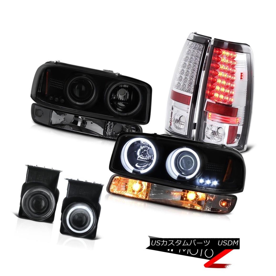 ヘッドライト 2003-2006 Sierra SLE Foglights taillamps bumper lamp dark tinted headlights LED 2003-2006シエラSLEフォグライトテールランプバンパーランプダークティンテッドヘッドライトLED 【並行輸入品】