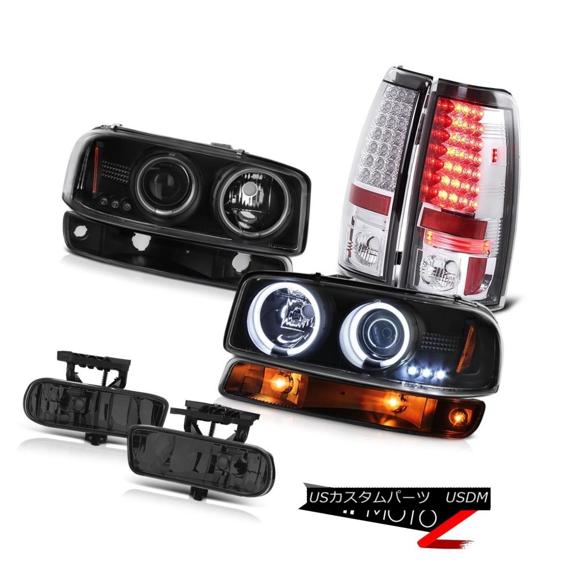 ヘッドライト 1999-2002 Sierra GMT800 Fog lights led parking brake black lamp CCFL Headlights 1999-2002シエラGMT800フォグライトは駐車ブレーキブラックランプCCFLヘッドライトを導いた 【並行輸入品】