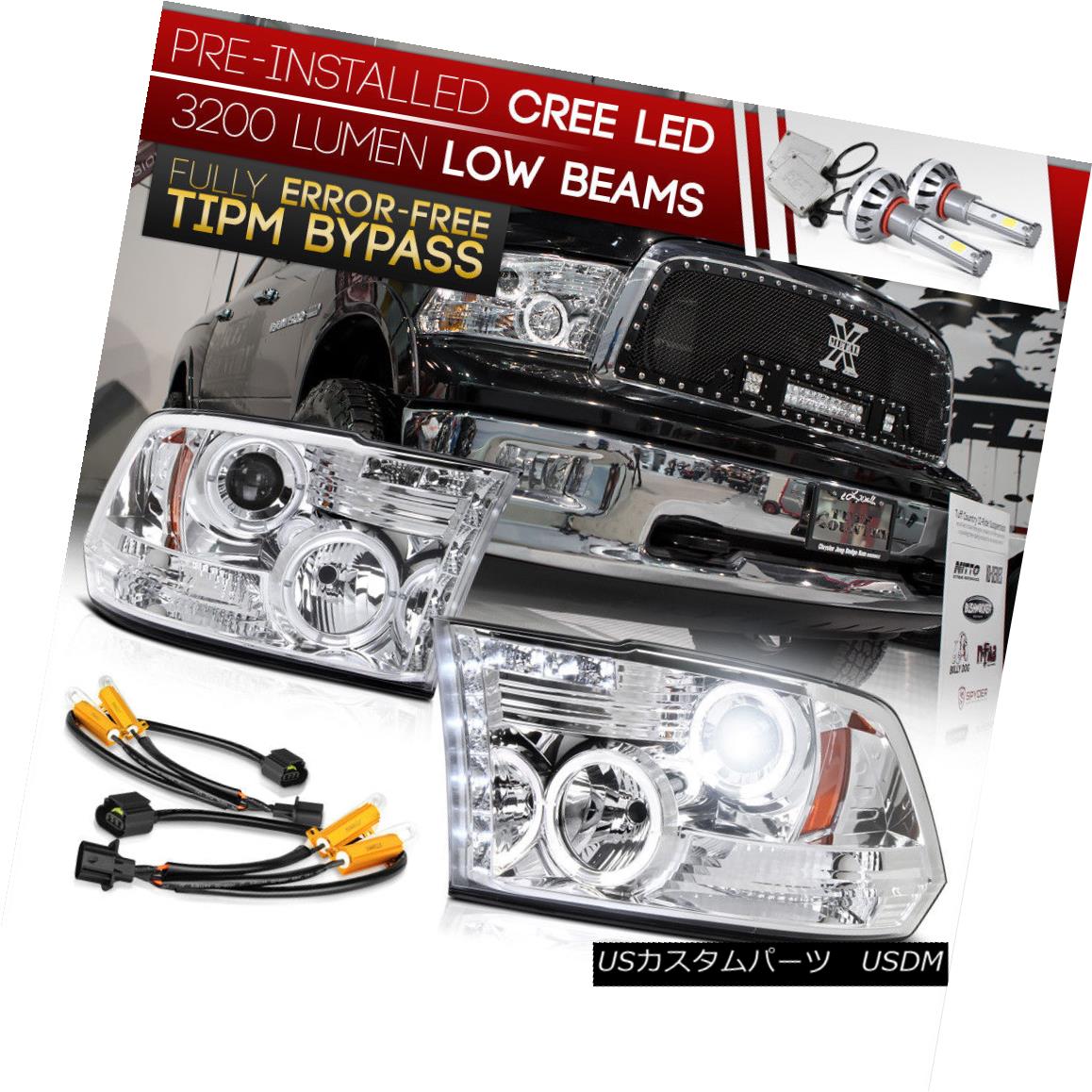 ヘッドライト [Built-In LED Low Beam] 2009-2018 Dodge RAM 1500 \